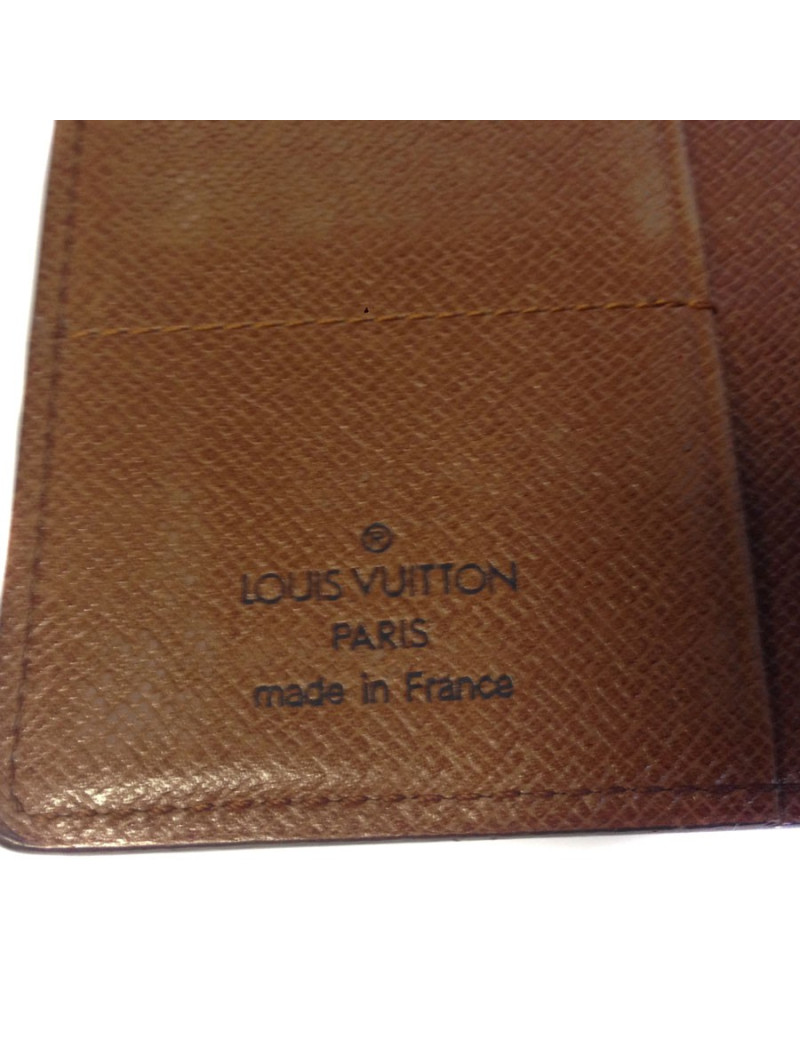 Portefeuille LOUIS VUITTON grand format en toile enduite