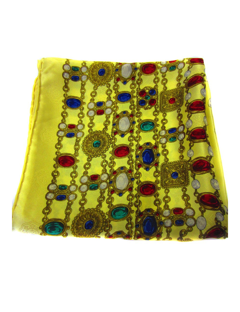 Square CHANEL silk heavy jewelry on substantive grounds gold