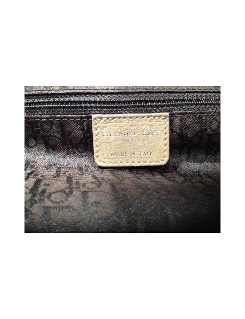 Sac DIOR cuir canage tressé gold