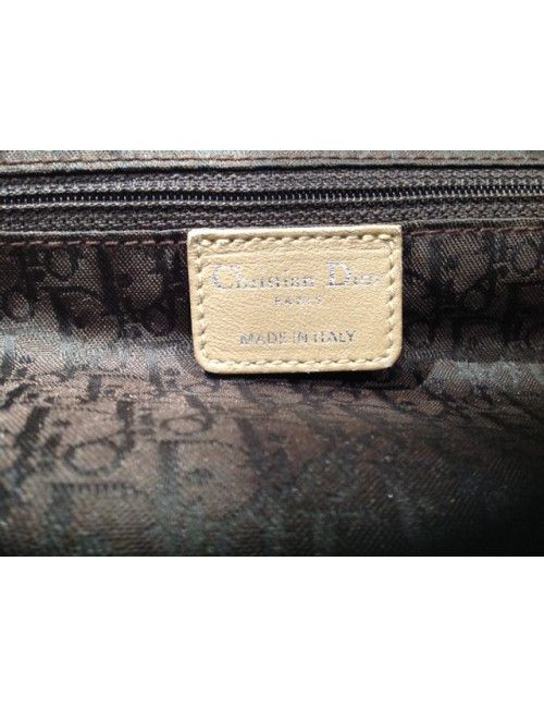 Sac DIOR cuir canage tressé gold