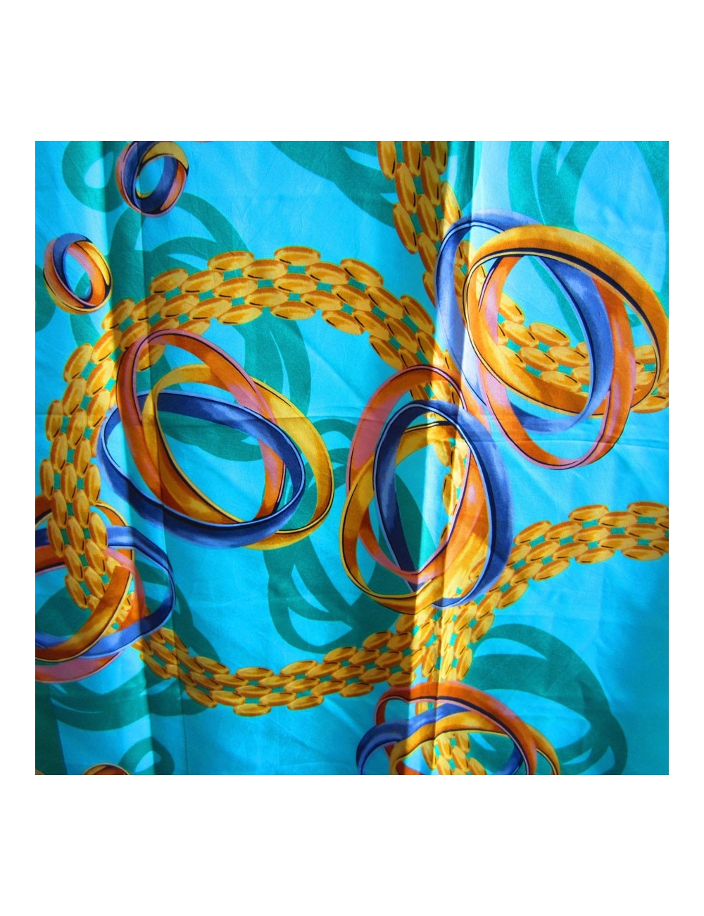 Must de CARTIER square silk light green