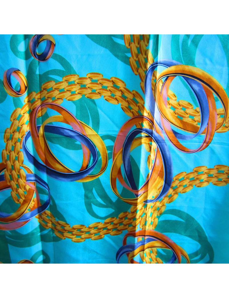 Carré Must de CARTIER en soie vert clair