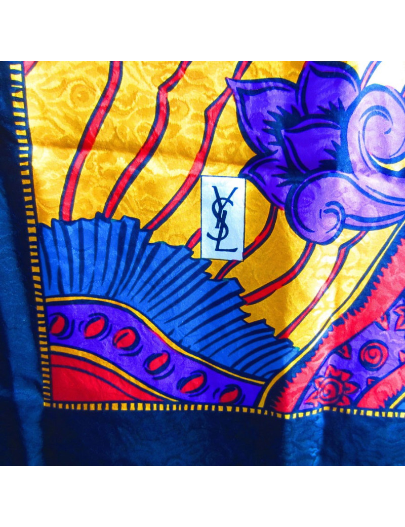 YVES SAINT LAURENT silk scarf