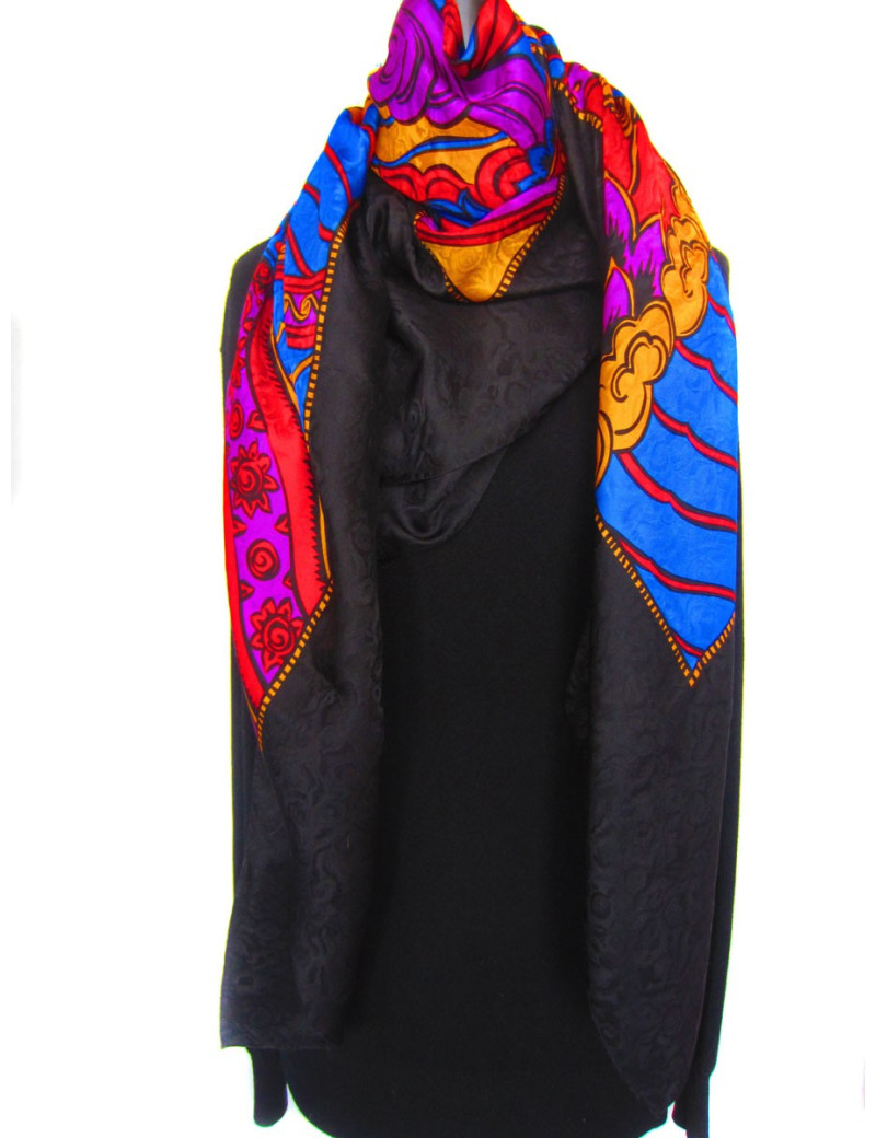 Foulard YVES SAINT LAURENT en soie