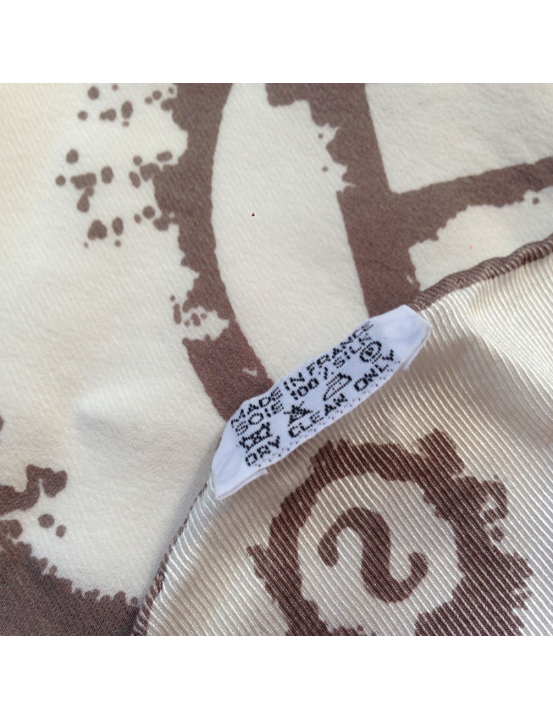 HERMES diamond Ex Libris "Journey of Hermes" scarf