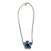 Necklace floweret MARGUERITE of VALOIS dark Sapphire