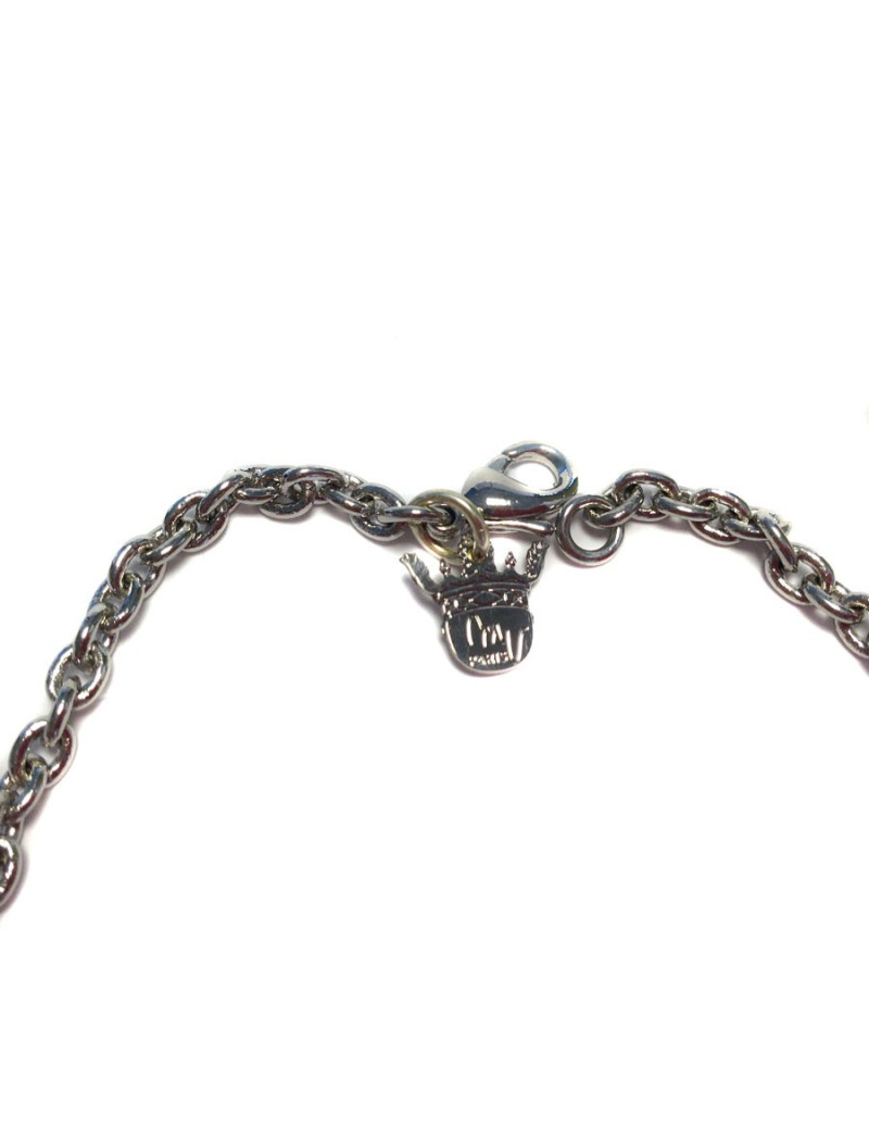 Collier fleurette MARGUERITE de VALOIS saphir clair