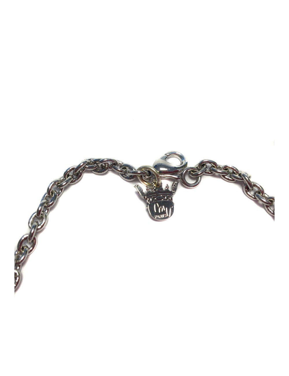 Necklace floweret MARGUERITE of VALOIS clear Sapphire