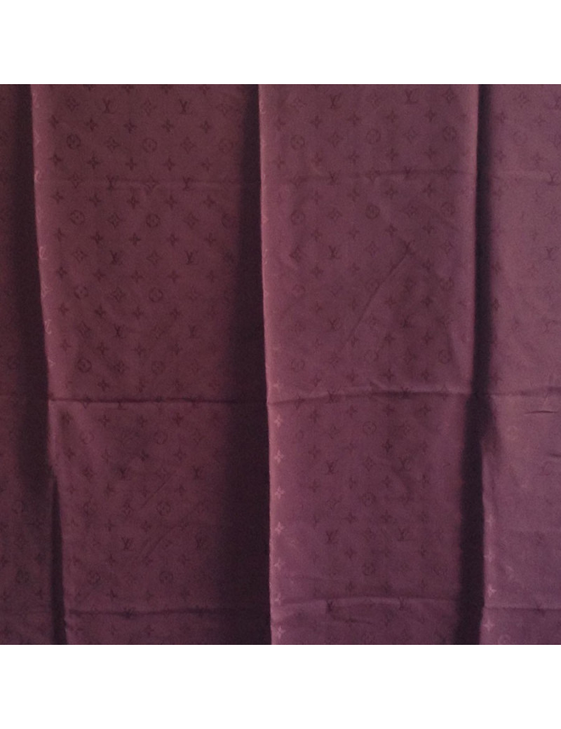 LOUIS VUITTON silk scarf heavy plum color