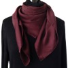 LOUIS VUITTON silk scarf heavy plum color