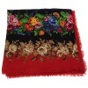 YVES SAINT LAURENT black and Red shawl