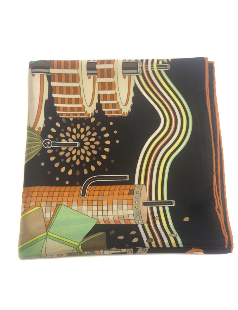 Hermès "The laboratory of time" in multicolored silk