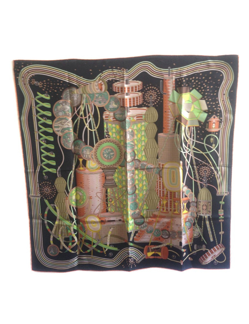 Hermès "The laboratory of time" in multicolored silk