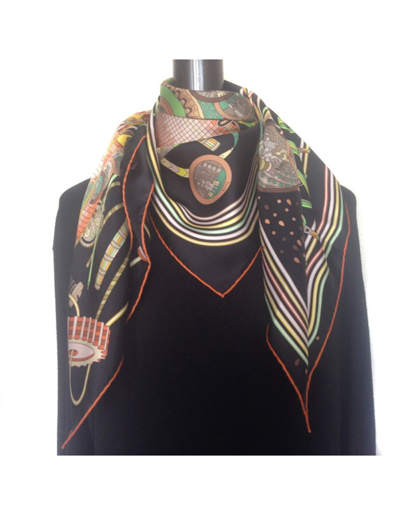 Hermès "The laboratory of time" in multicolored silk