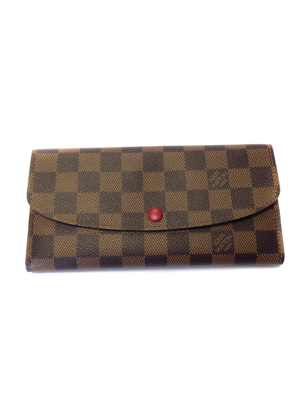 Portefeuille LOUIS VUITTON en toile enduite motif damier