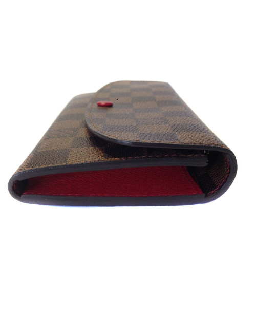 Portefeuille LOUIS VUITTON en toile enduite motif damier