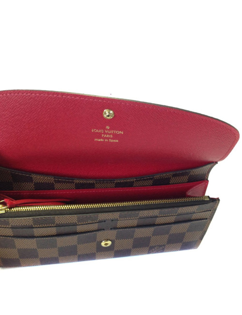 LOUIS VUITTON checkerboard pattern coated canvas wallet