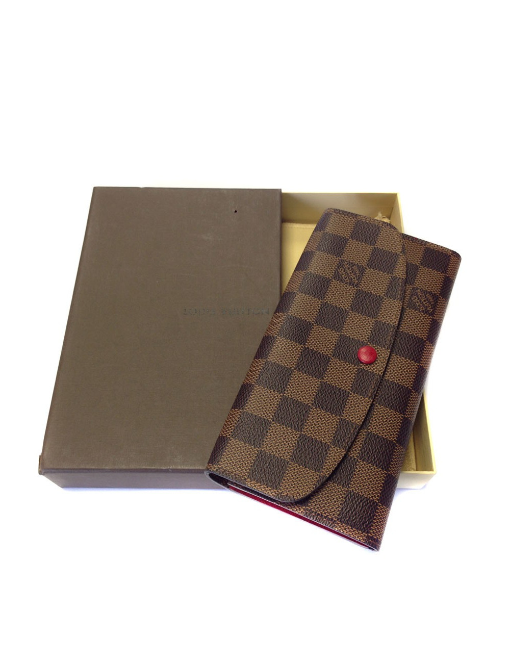 LOUIS VUITTON checkerboard pattern coated canvas wallet