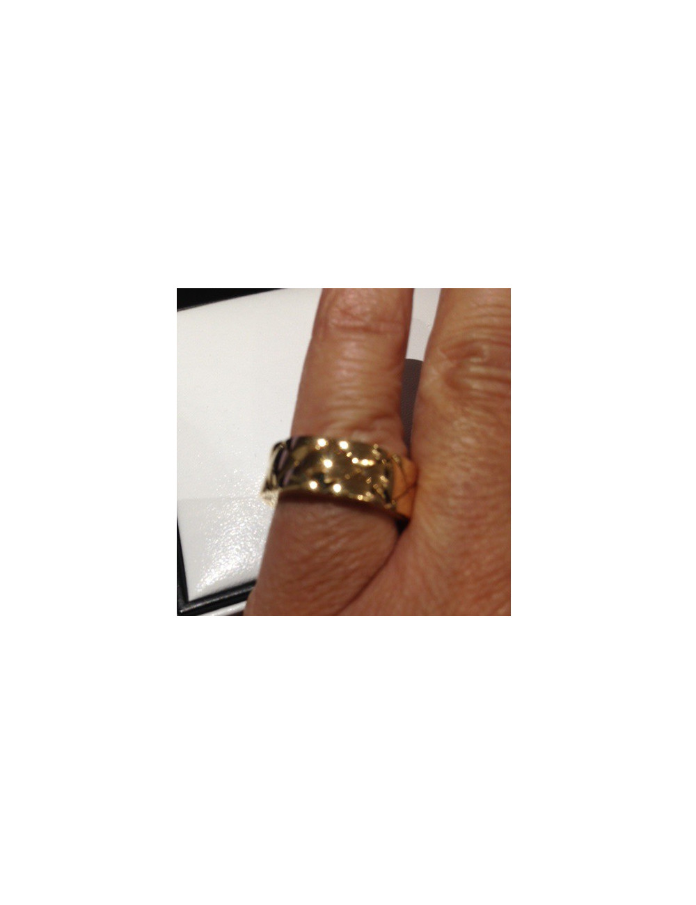 bague chanel matelassée en or jaune t49