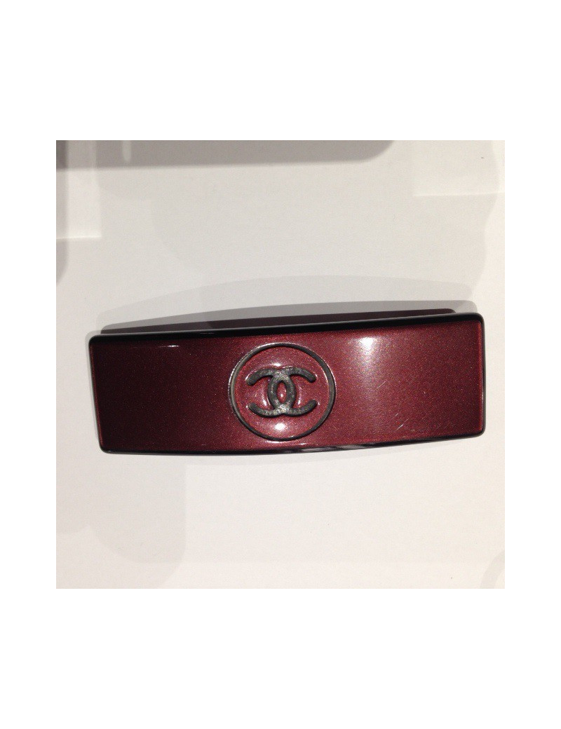 Barrette CHANEL prune