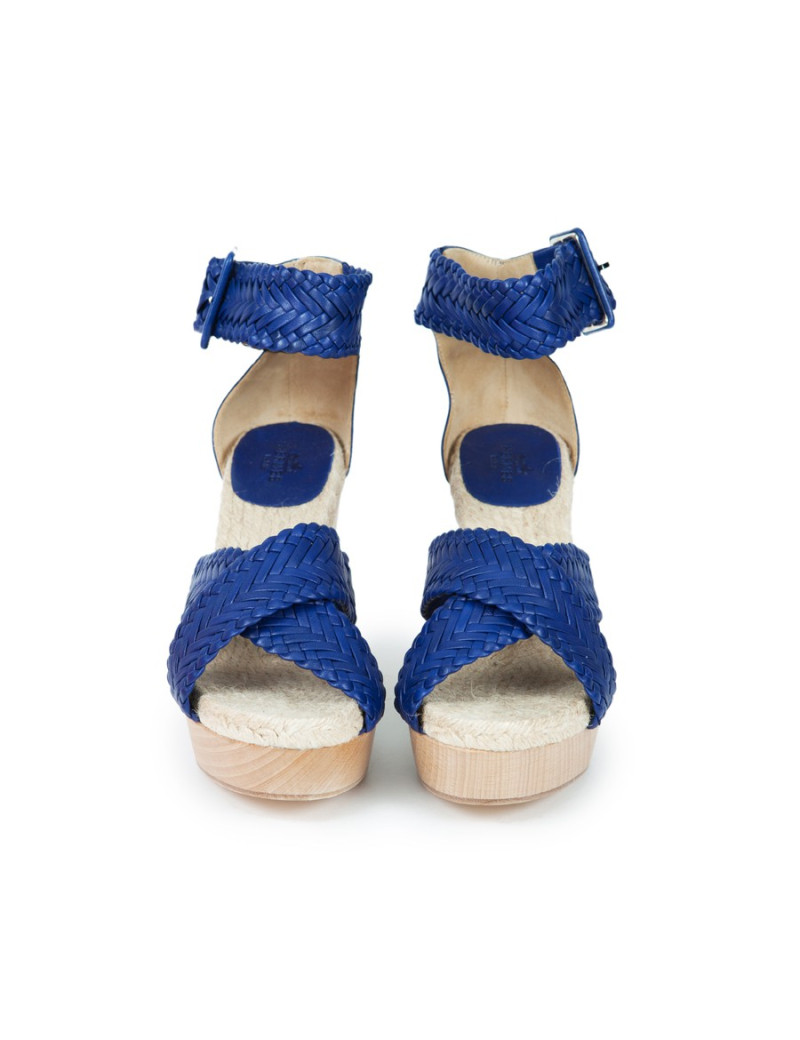 Sandales HERMES T 39 compensées