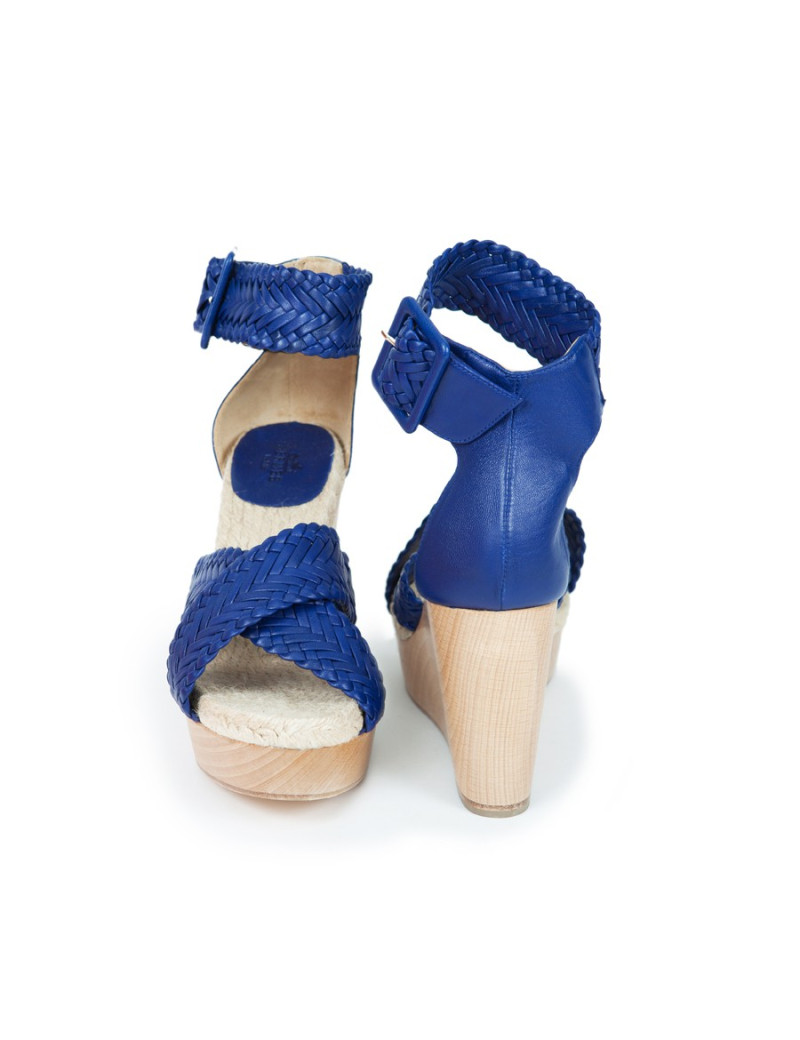 Sandales HERMES T 39 compensées