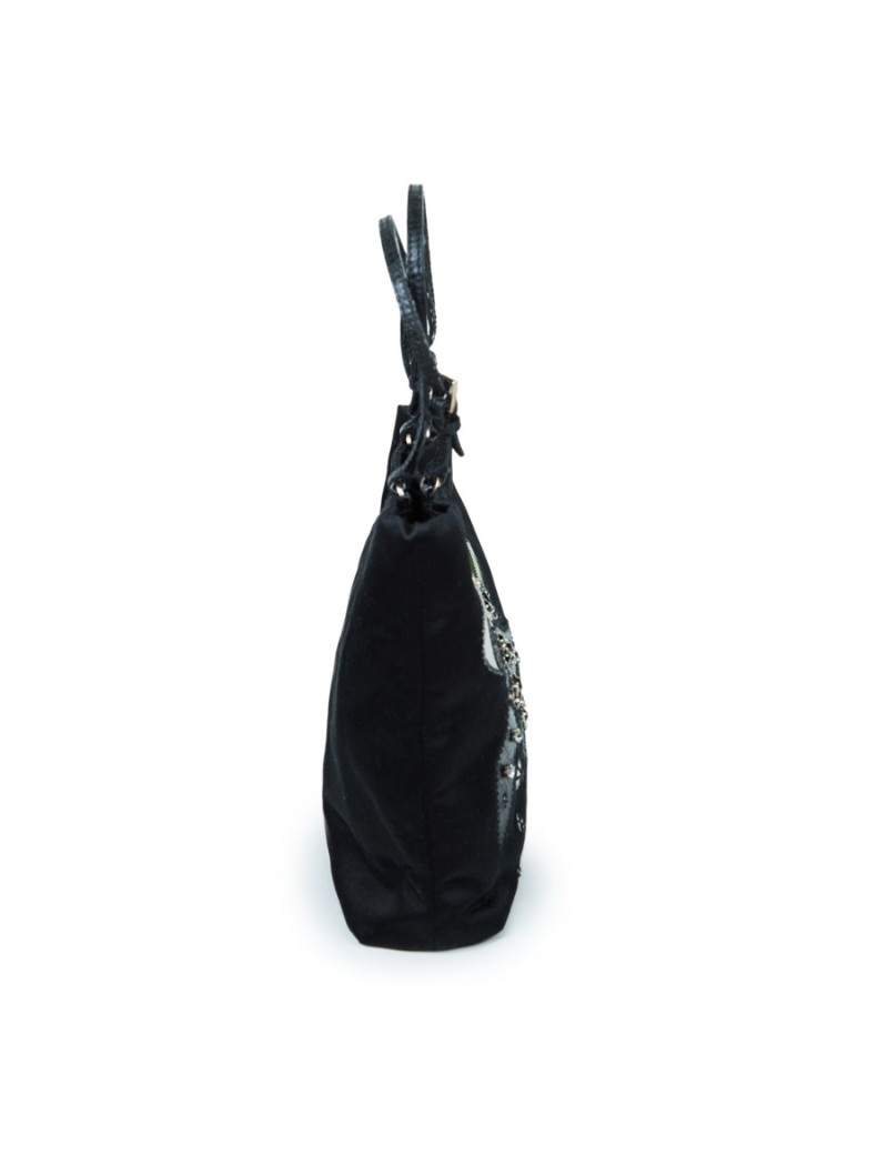 Evening bag PRADA embroidery on leather and python