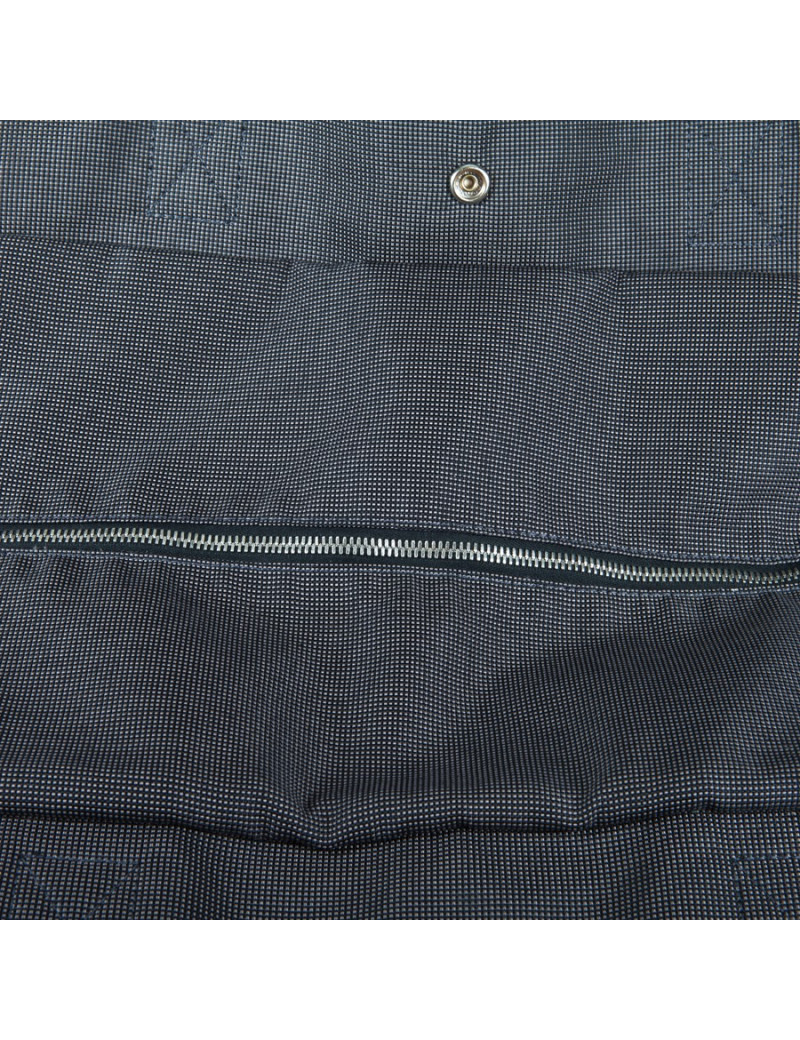 HERMÈS canvas weekender bag grey