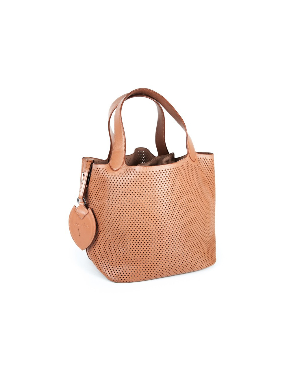 sac ALAIA cuir perforé gold