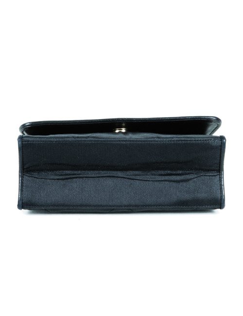 Evening bag in black Duchess satin CHANEL