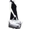 COURREGES silver lame leather bag
