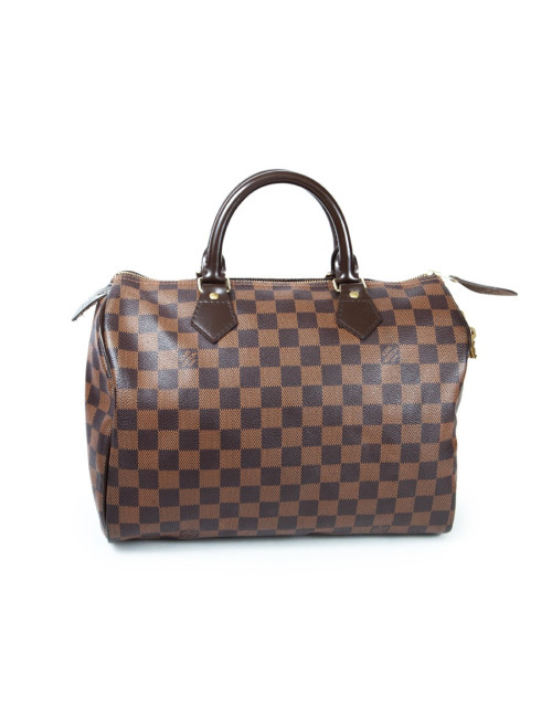 Speedy 30 LOUIS VUITTON Brown damier leather bag