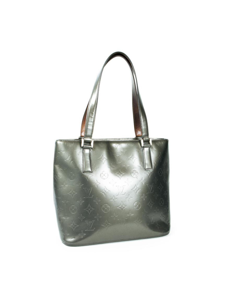 Sac 'Houston' LOUIS VUITTON cuir verni monogram gris
