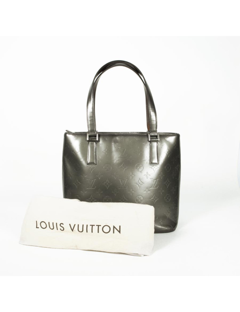 Sac 'Houston' LOUIS VUITTON cuir verni monogram gris