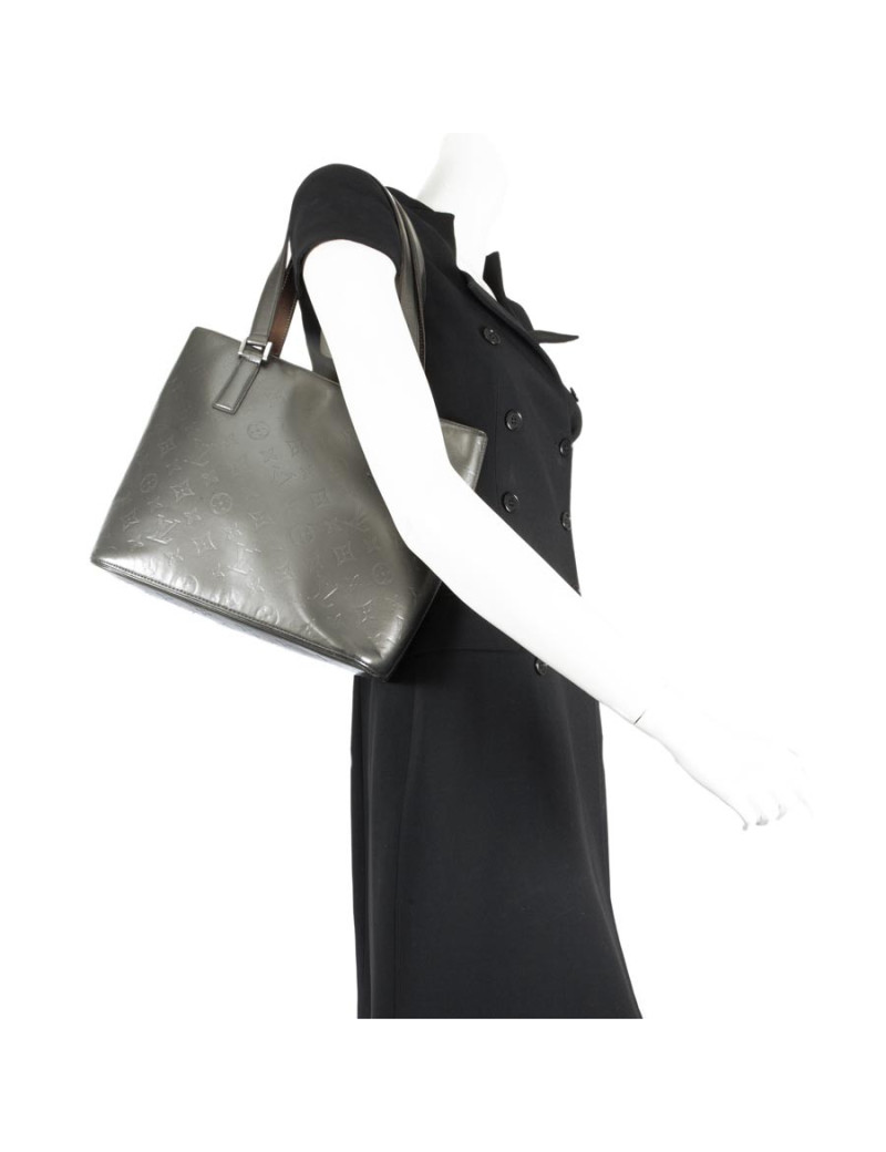 Sac 'Houston' LOUIS VUITTON cuir verni monogram gris