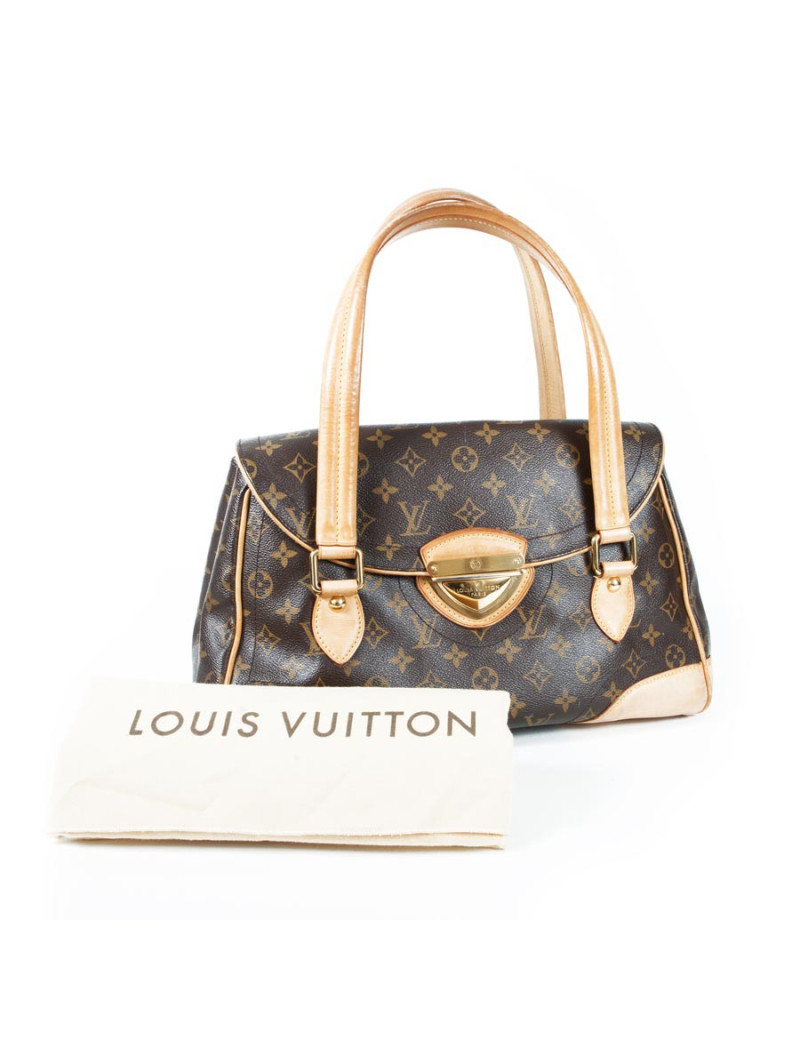 LOUIS VUITTON monogram Brown and beige leather canvas bag