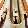 'Houston' LOUIS VUITTON patent leather beige monogram bag