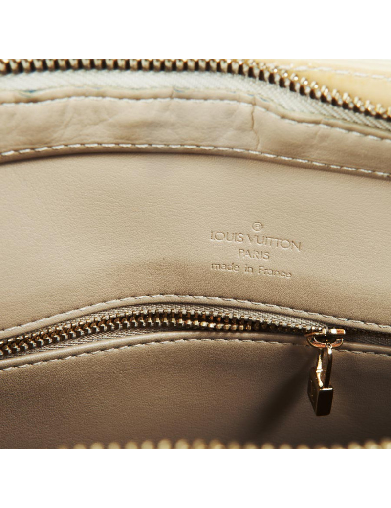 'Houston' LOUIS VUITTON patent leather beige monogram bag