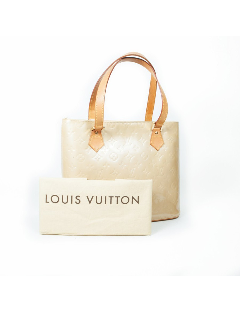 Sac 'Houston' LOUIS VUITTON cuir verni monogram beige