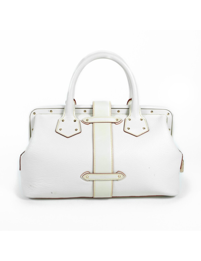 LOUIS VUITTON beige leather Briefcase bag