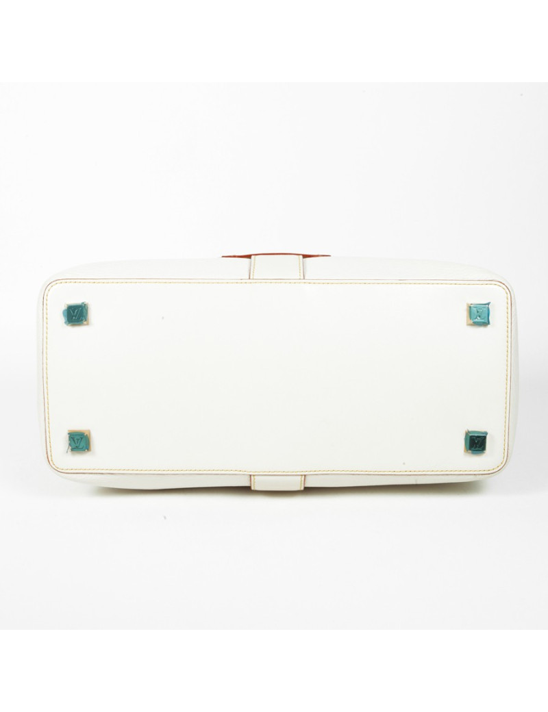 LOUIS VUITTON beige leather Briefcase bag