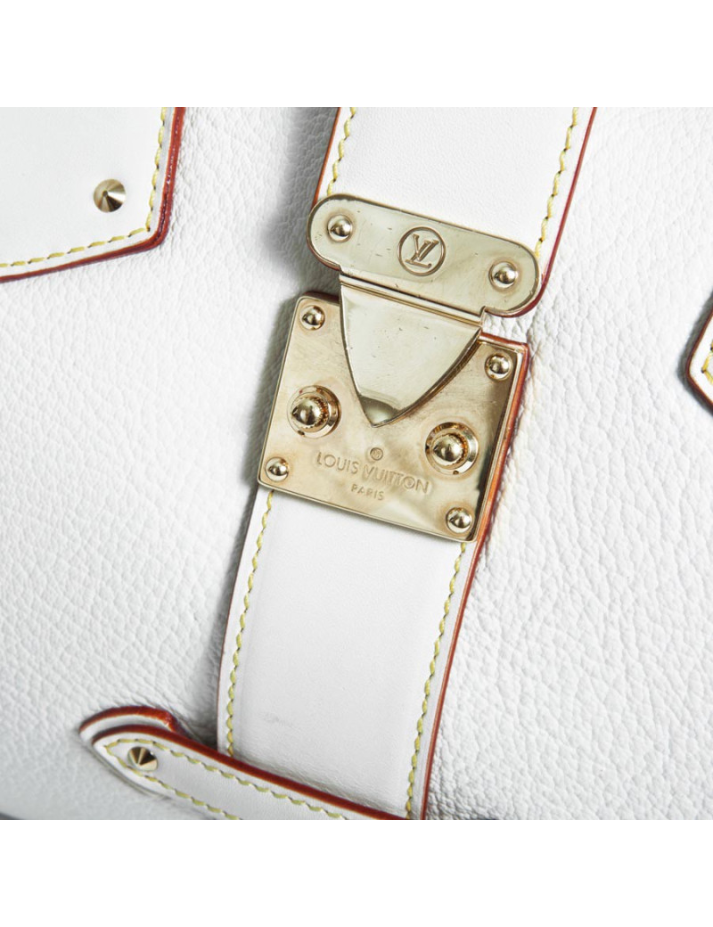 LOUIS VUITTON beige leather Briefcase bag