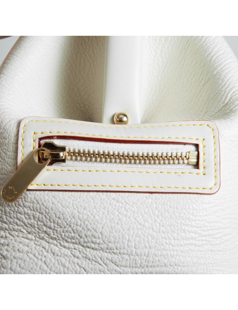 LOUIS VUITTON beige leather Briefcase bag