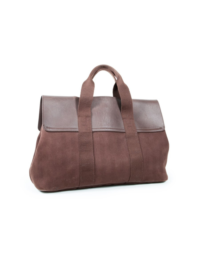 Valparaiso HERMÈS canvas and brown leather bag