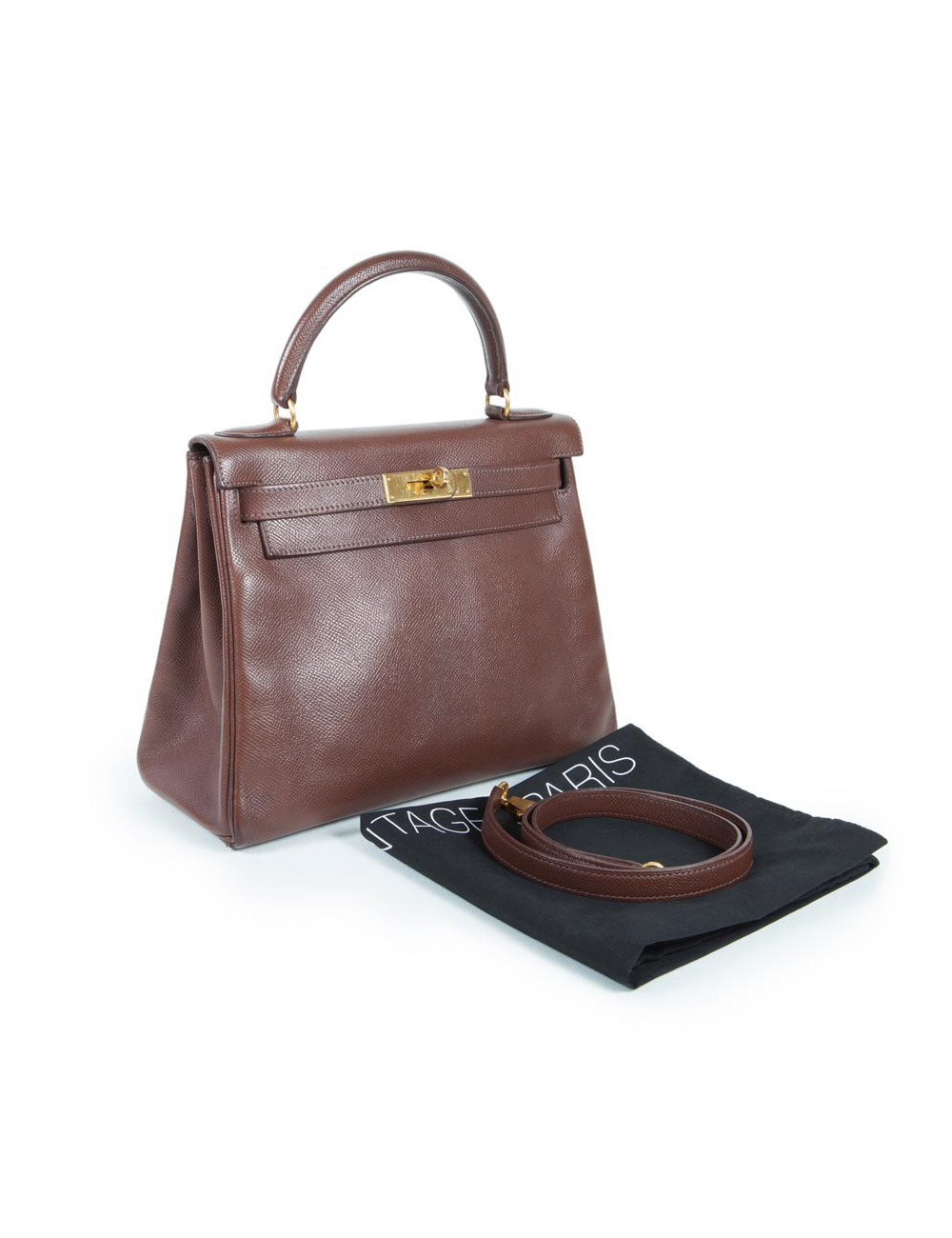 Sac 'Kelly 28' HERMES cuir epsom marron