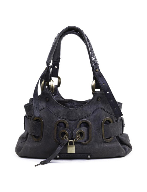 Sac BARBARA BUI cuir vieilli gris