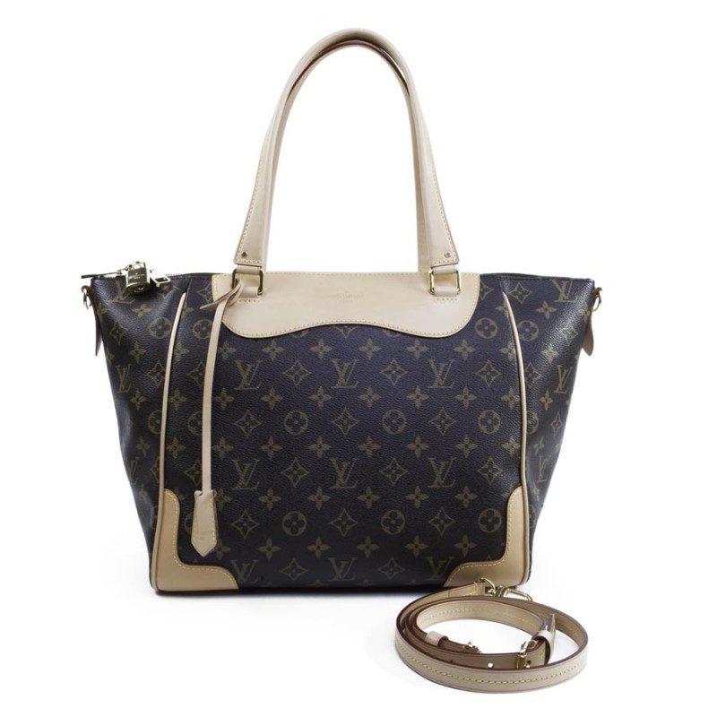 LOUIS VUITTON neverfull bag in brown monogram canvas and natural leather -  VALOIS VINTAGE PARIS