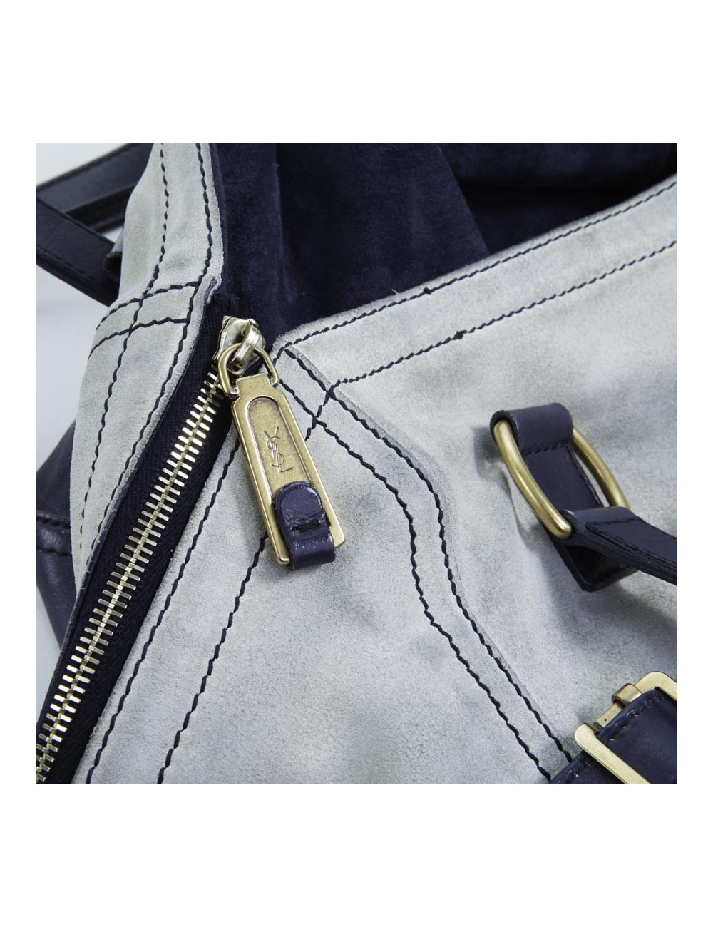 Sac 'downtown' Yves Saint Laurent cuir bicolore