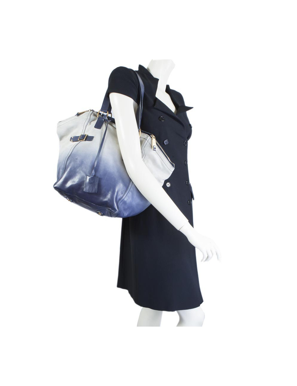 Sac 'downtown' Yves Saint Laurent cuir bicolore