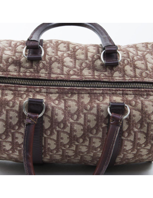 Speedy DIOR bordeaux monogram canvas bag